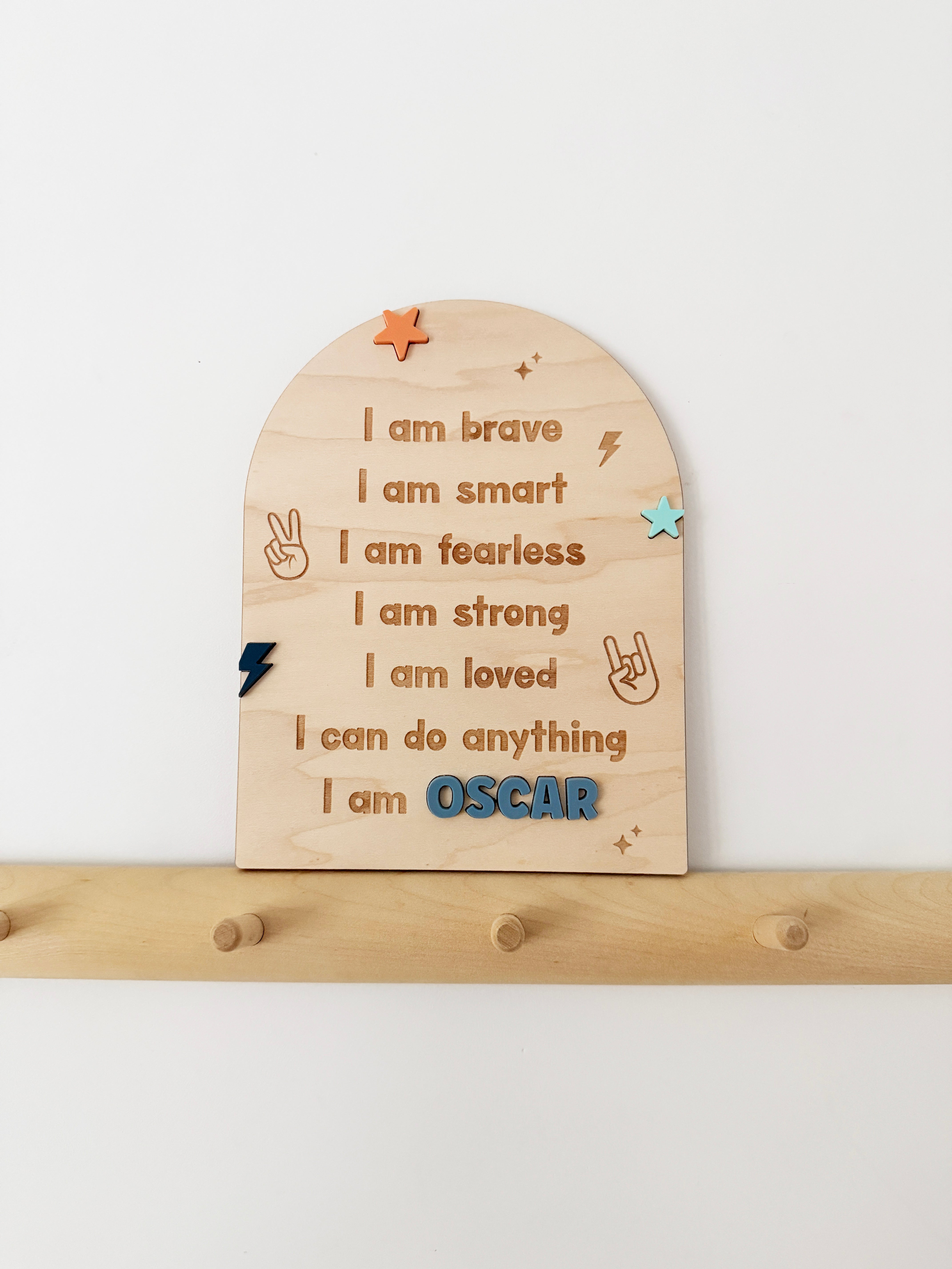 Personalised affirmation arch - cool kid