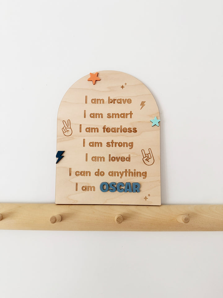 Personalised affirmation arch - cool kid