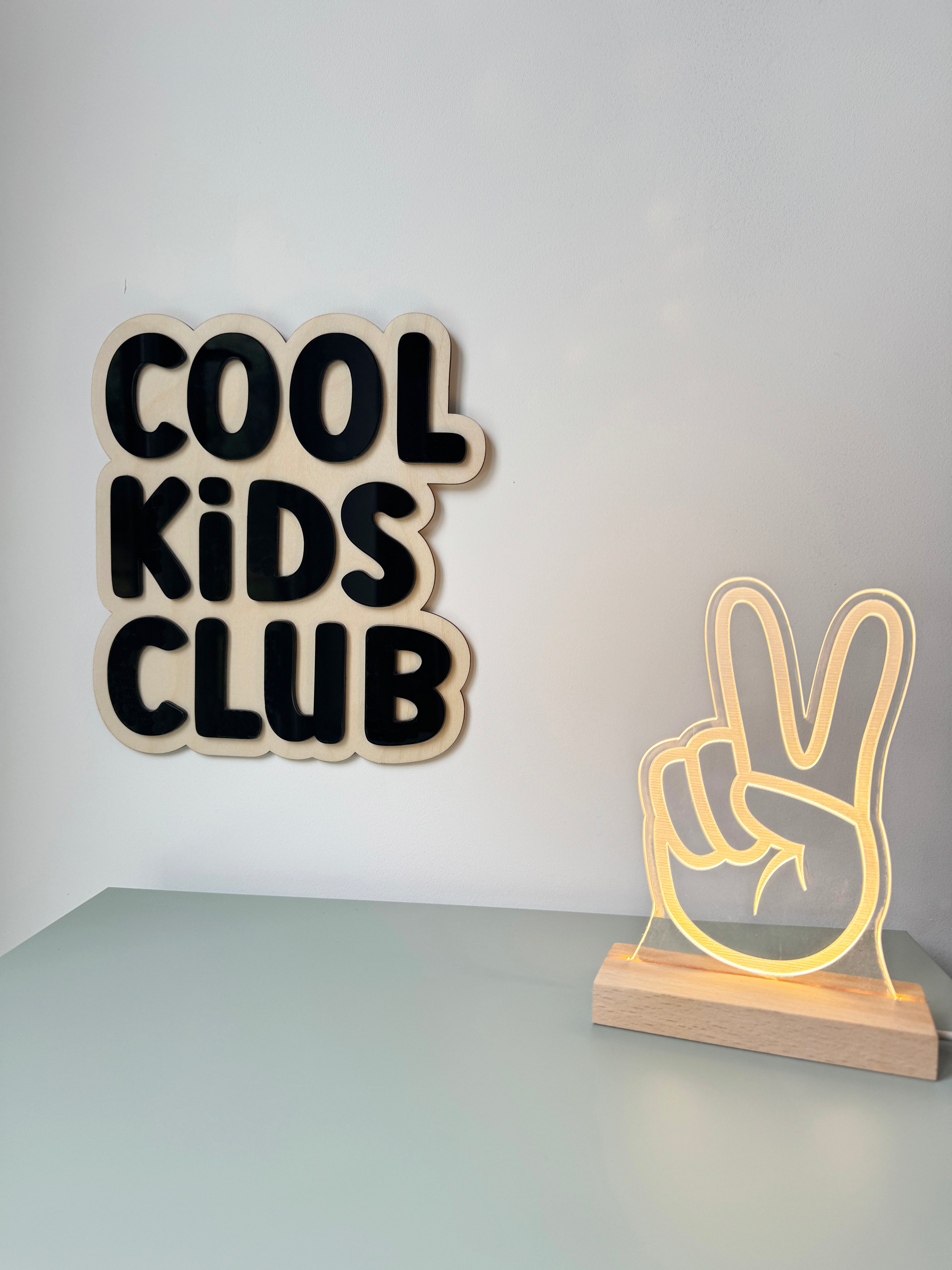Cool Kids Club wall decor sign
