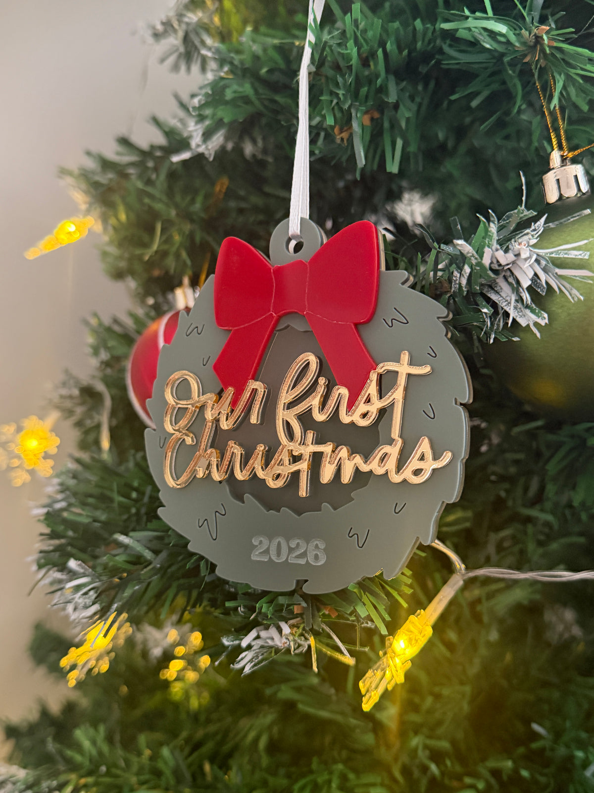 Our first Christmas wreath decoration