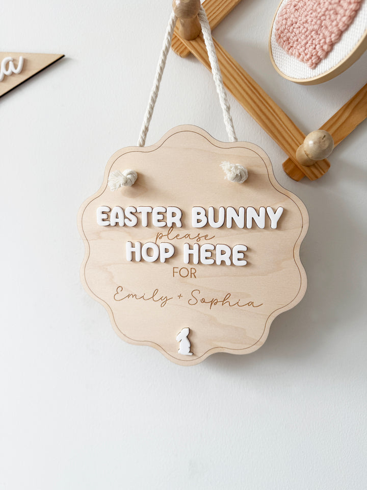 Personalised Easter stop here sign