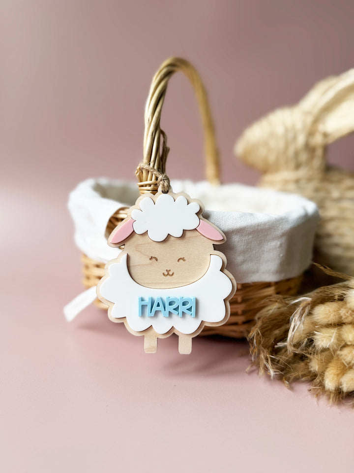 Personalised Easter lamb tag