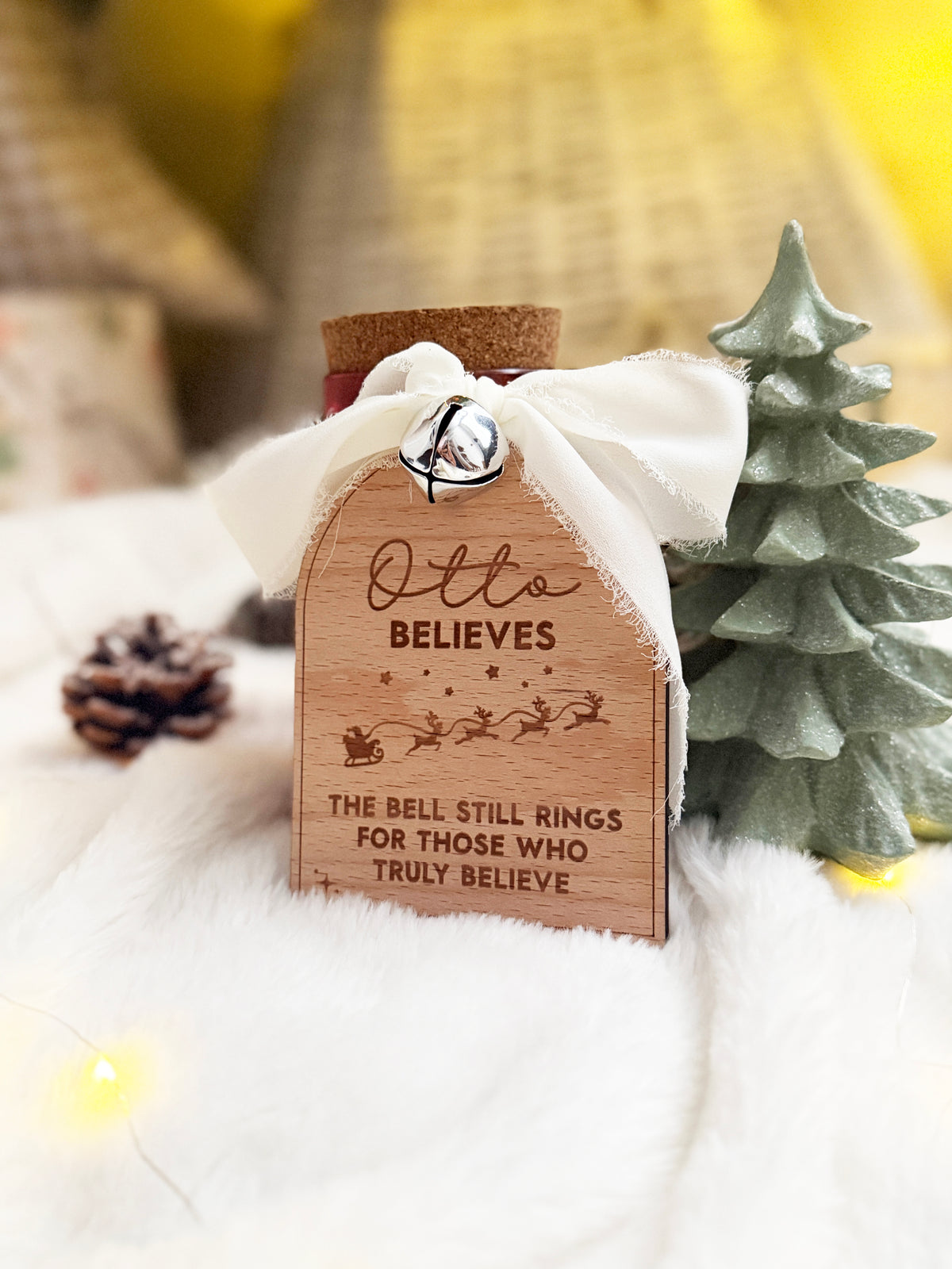 Personalised Christmas believe bell