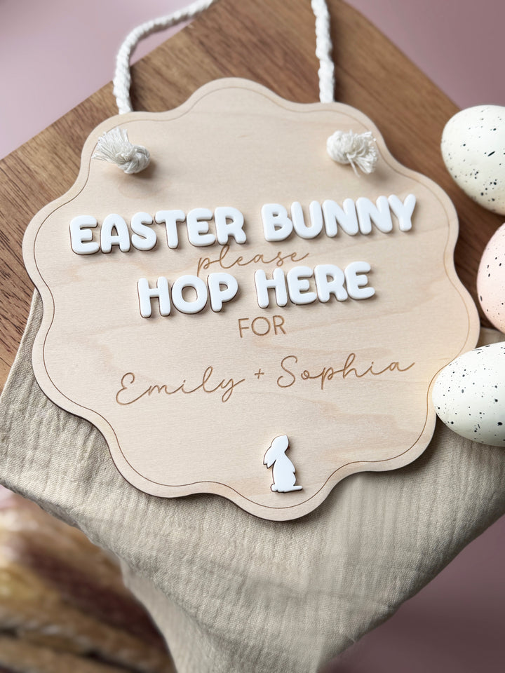 Personalised Easter stop here sign
