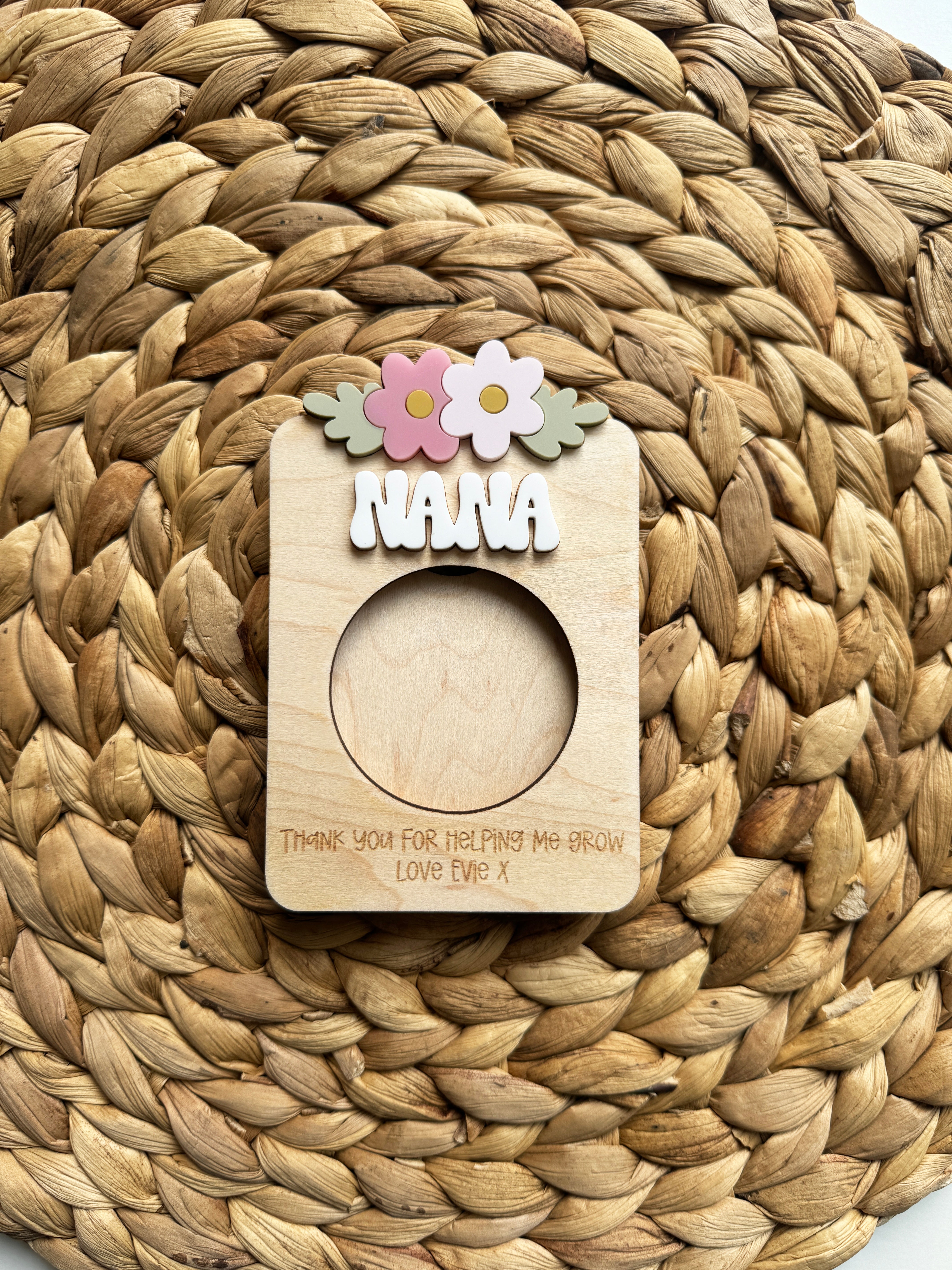 Personalised Mother's Day flower magnet