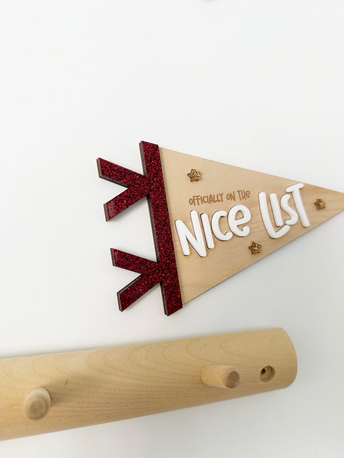 Officially on the nice list pennant flag
