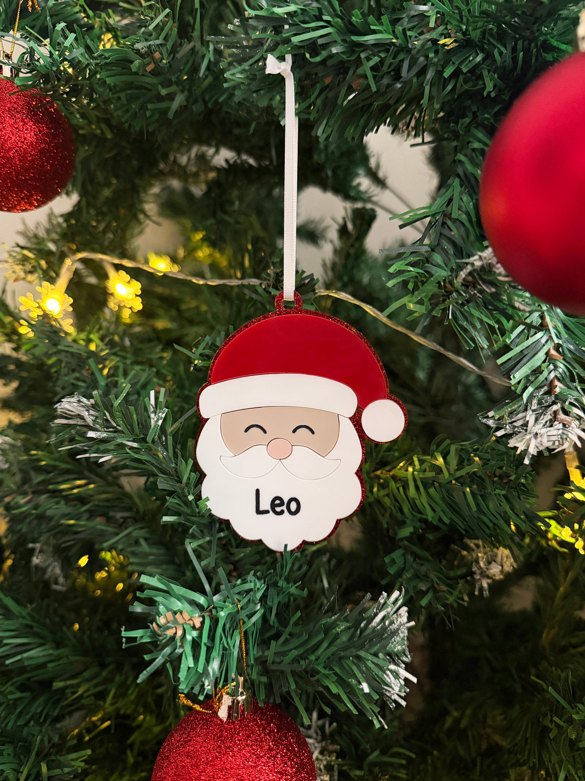 Personalised Santa Claus tree decoration