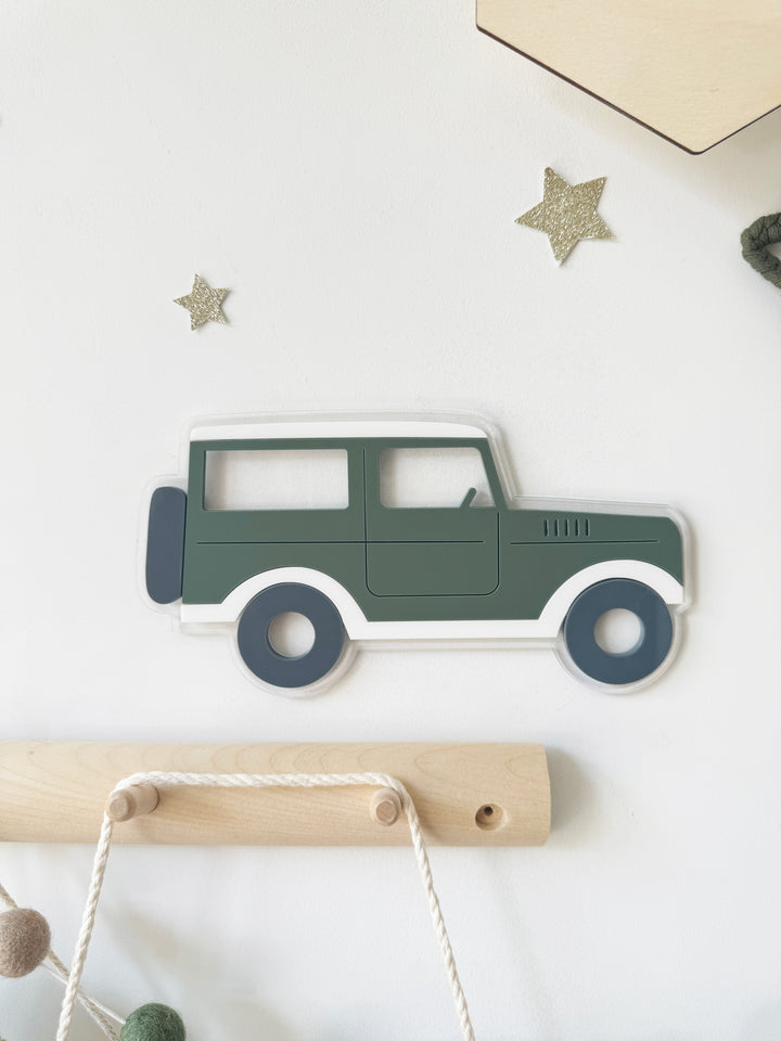 Acrylic jeep wall shape