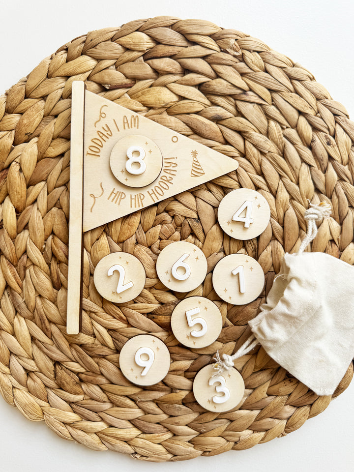 Birthday keepsake flag