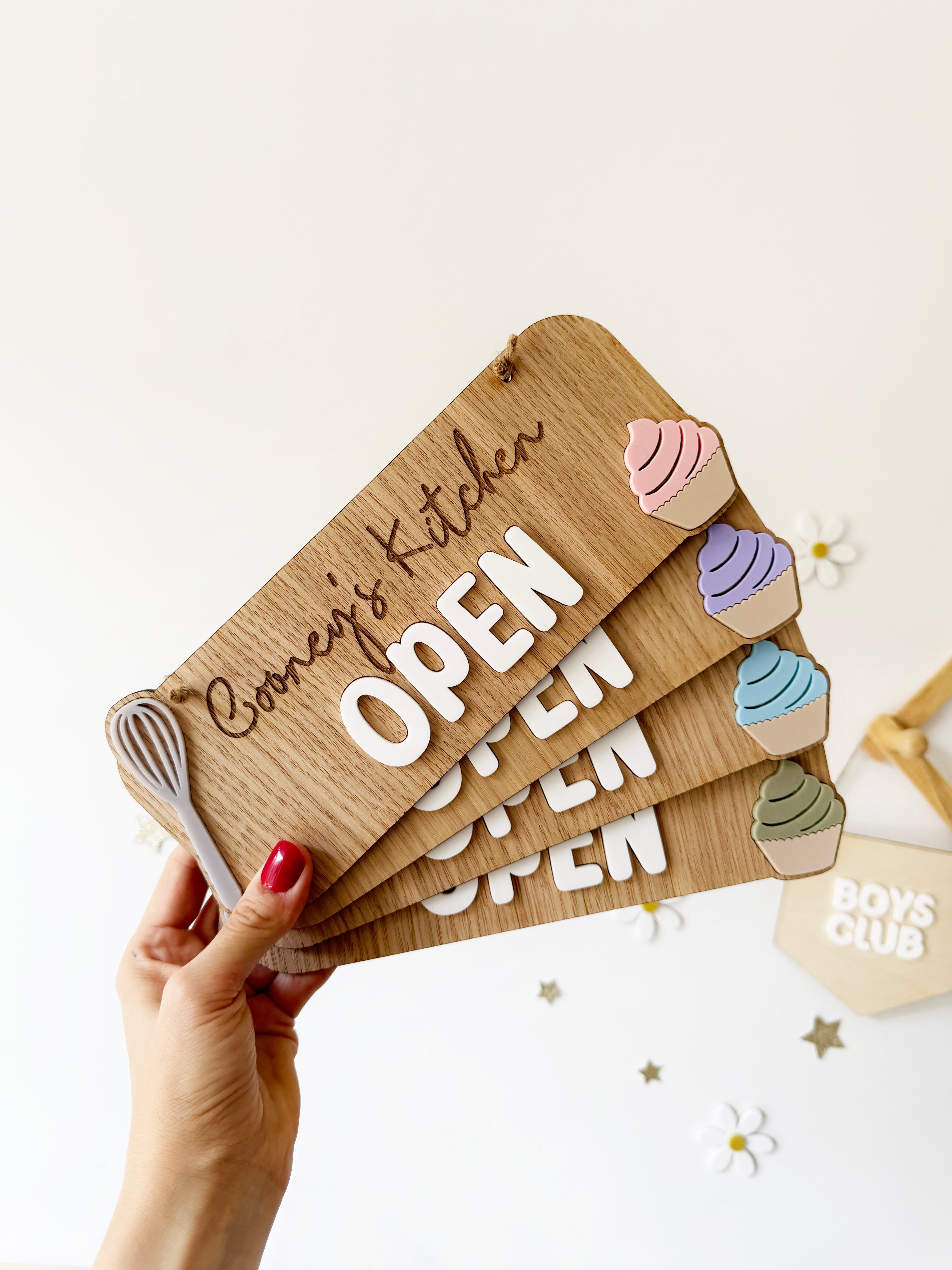 Personalised Child's play kitchen sign