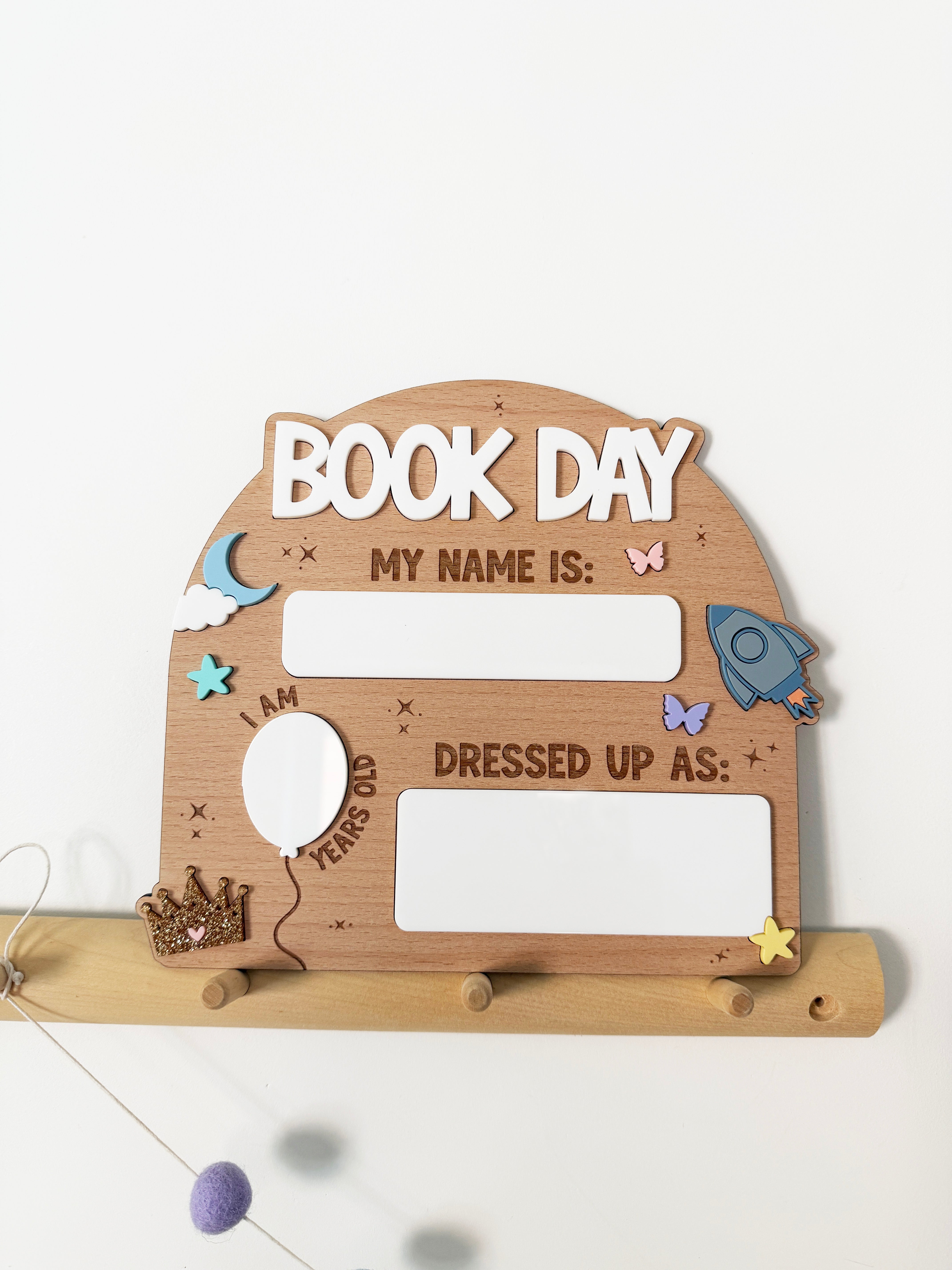 Book day photo prop board