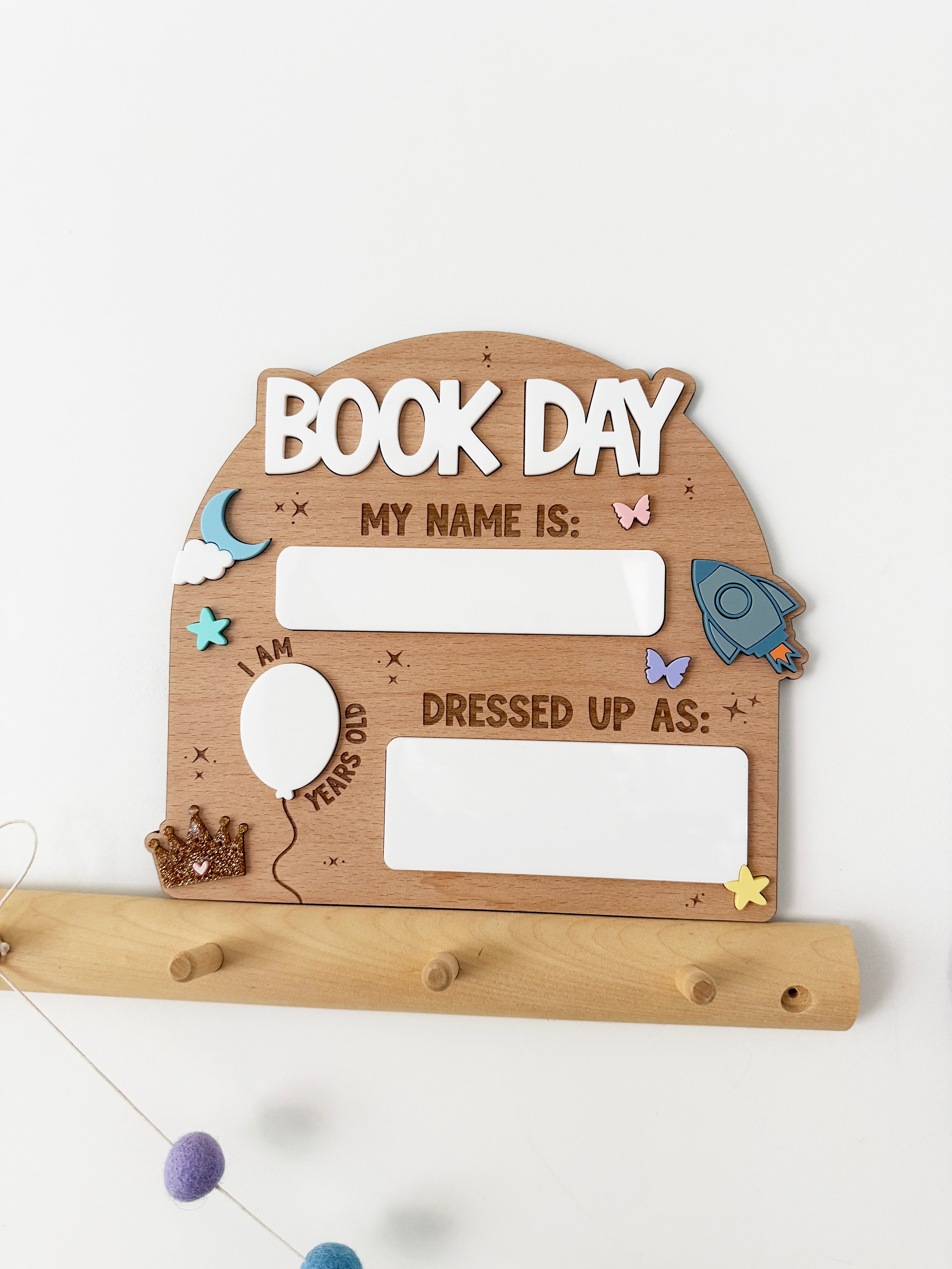 Book day photo prop board