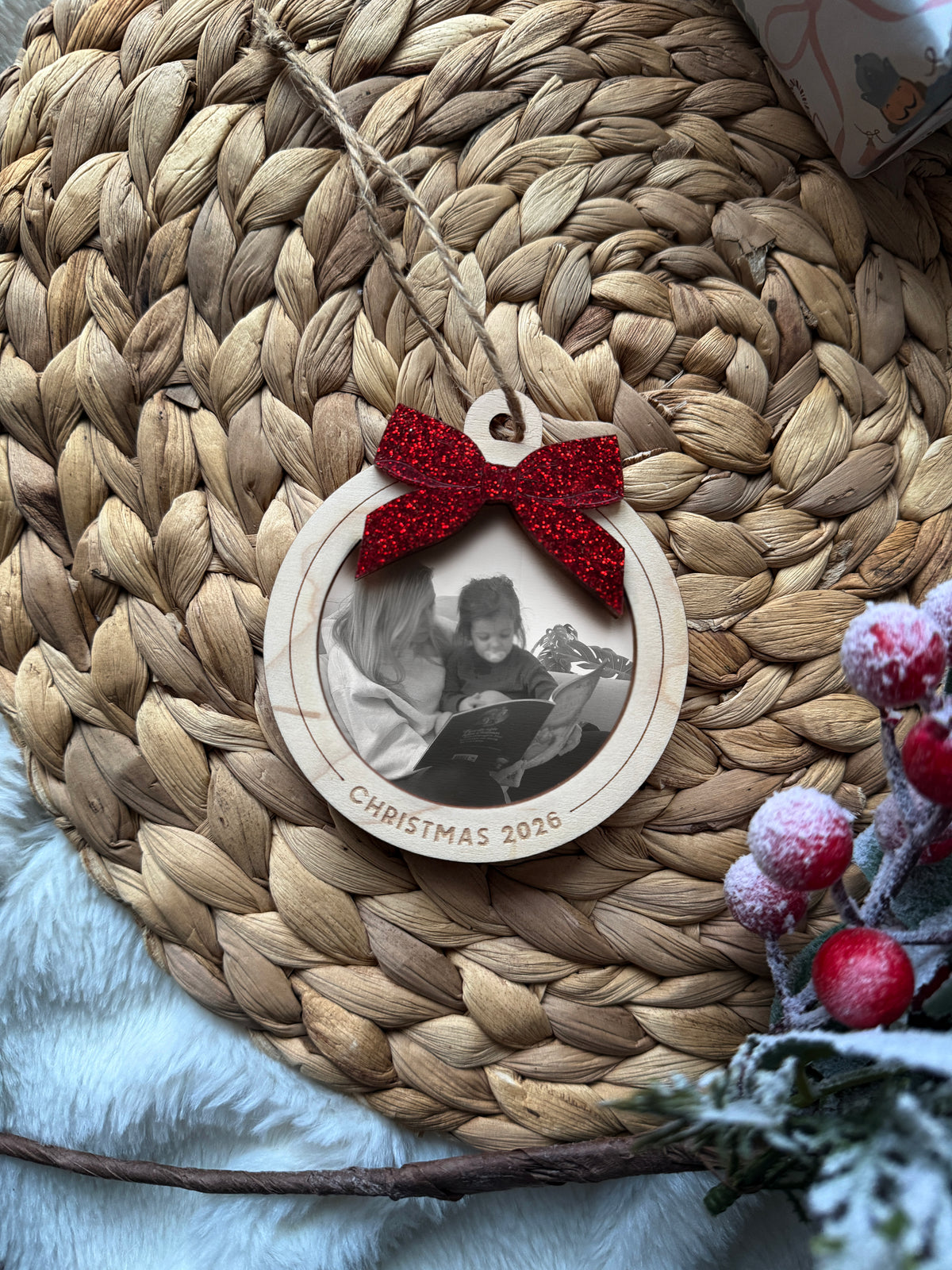 Christmas photo tree decoration