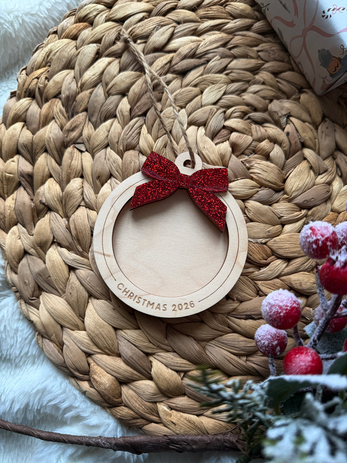 Christmas photo tree decoration
