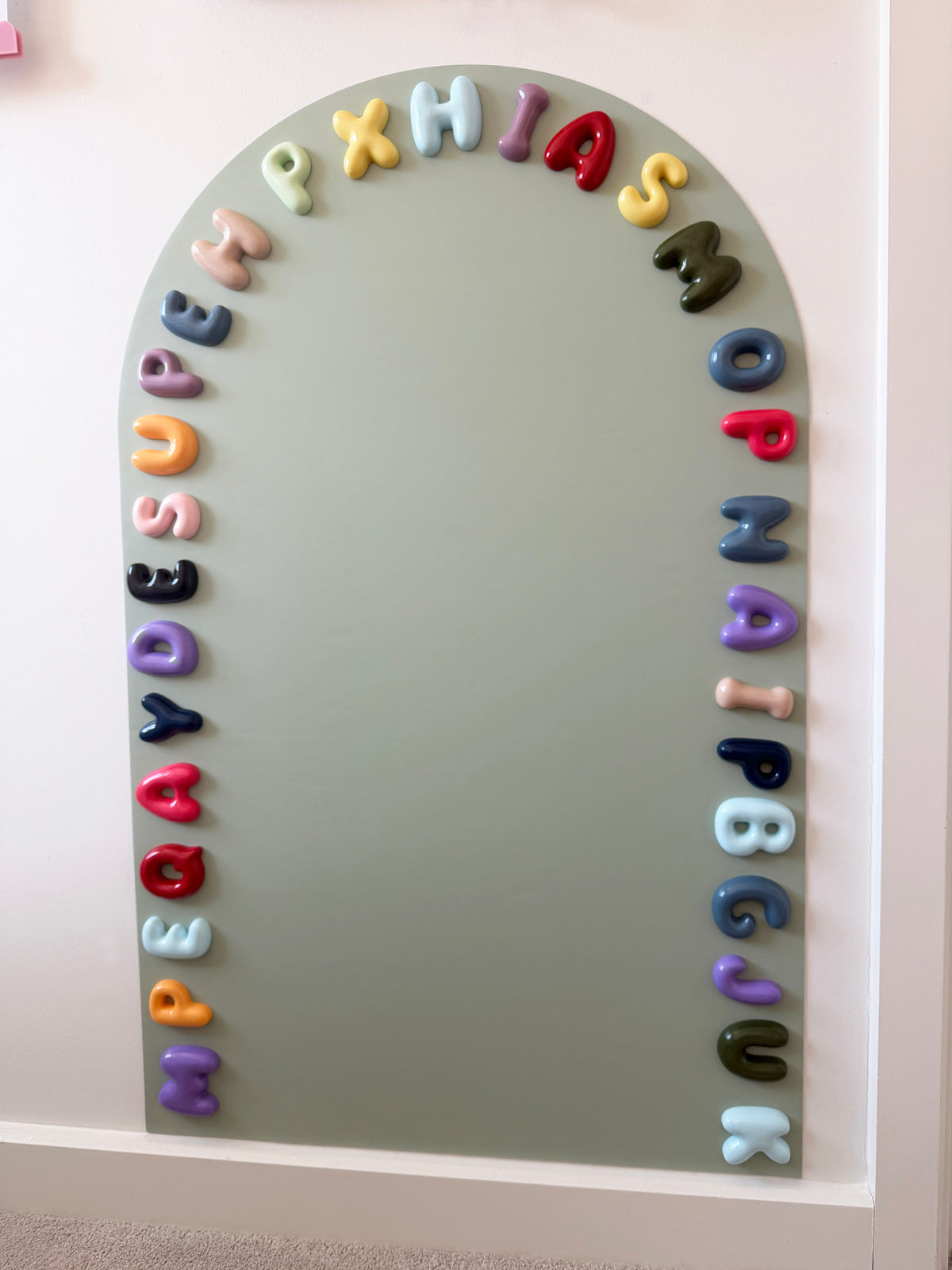 3d Bubble letter magnets