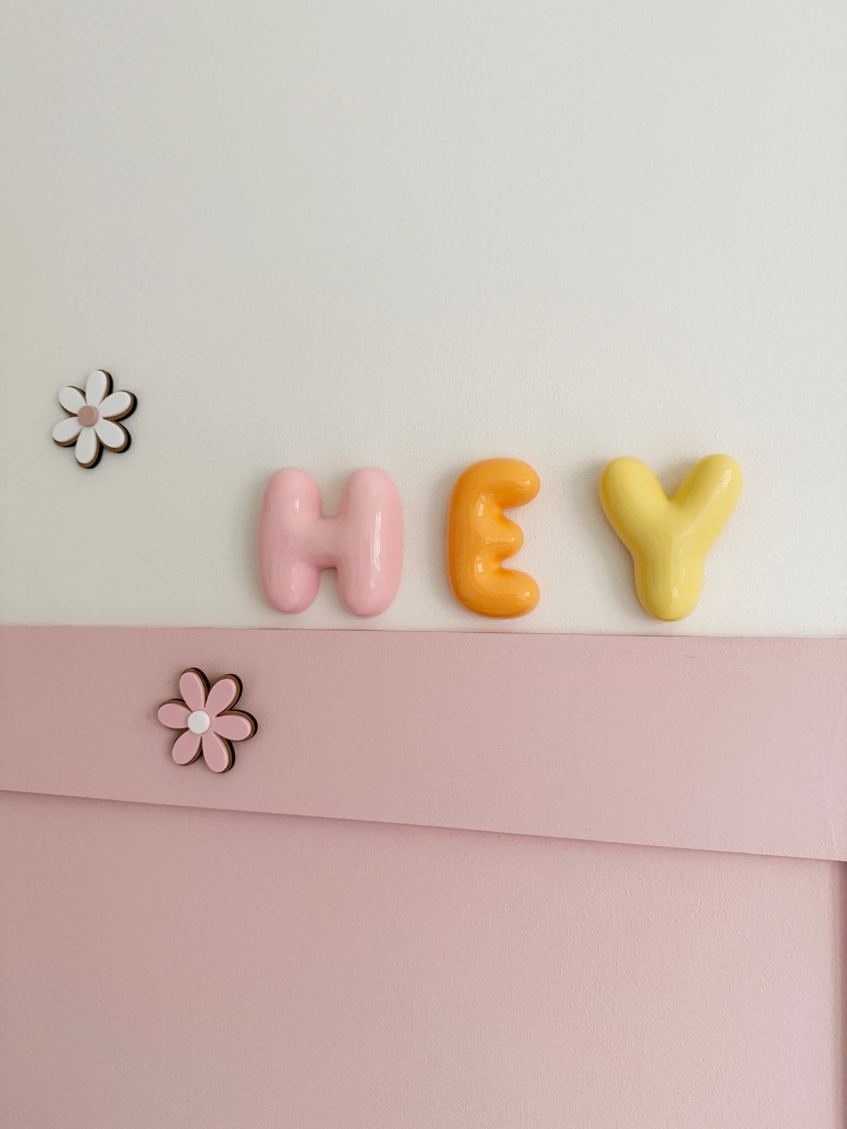 3d Bubble wall letters