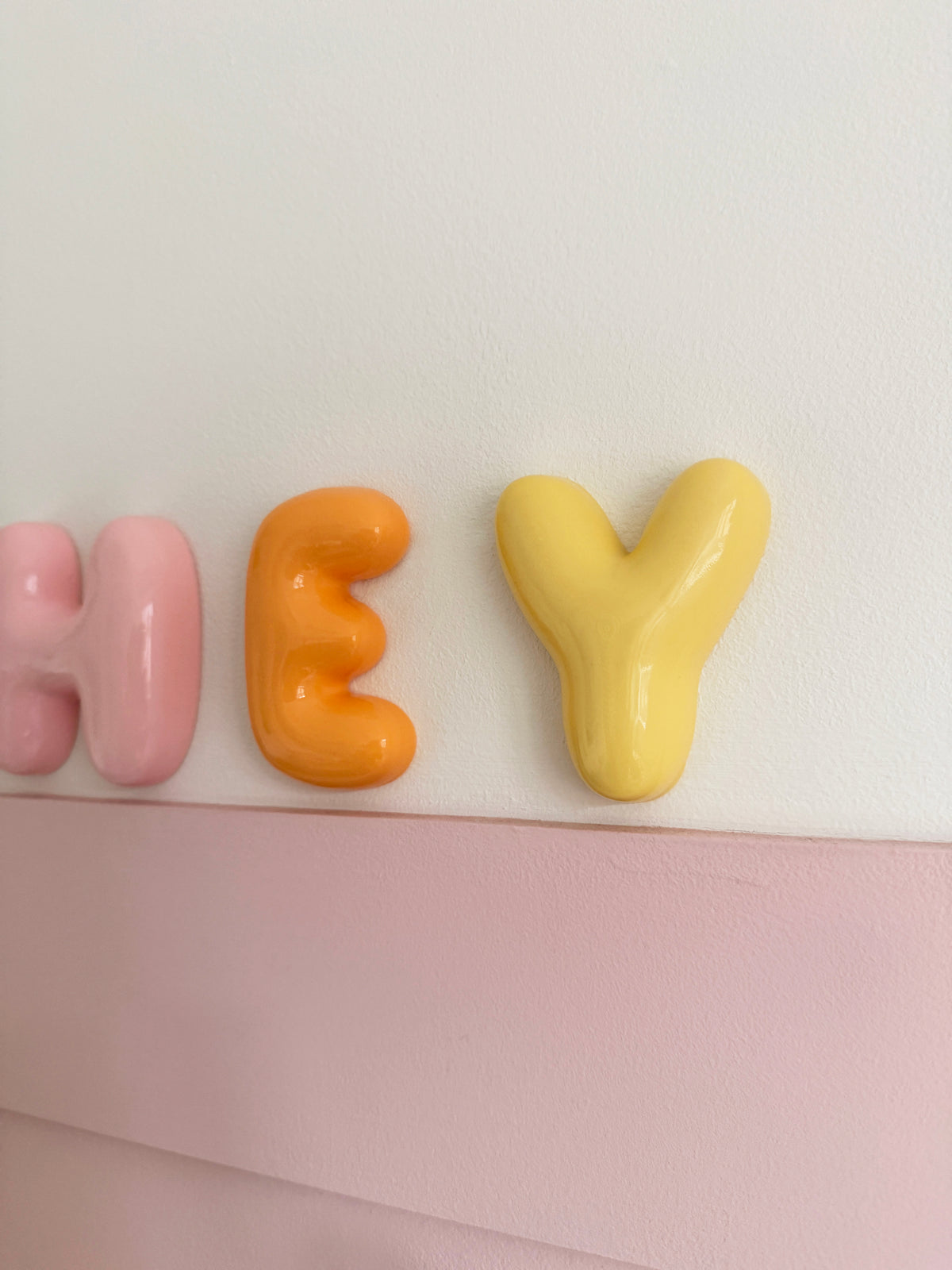 3d Bubble wall letters