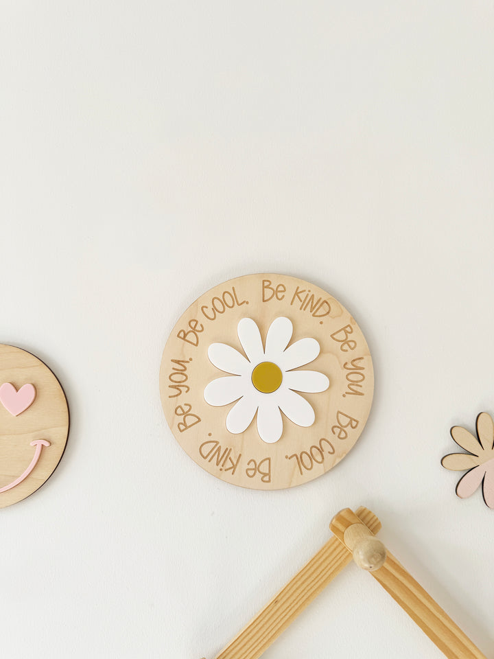 Daisy positive affirmation wall plaque