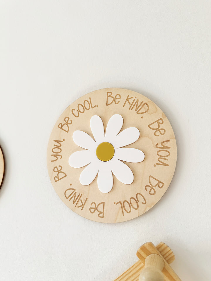 Daisy positive affirmation wall plaque