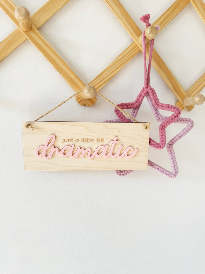 Little bit dramatic wall hanging