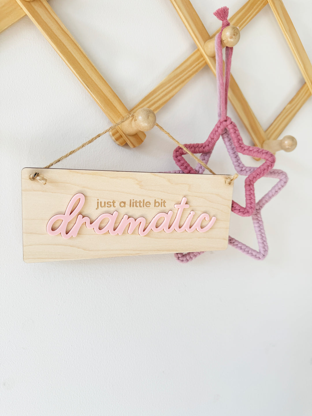 Little bit dramatic wall hanging
