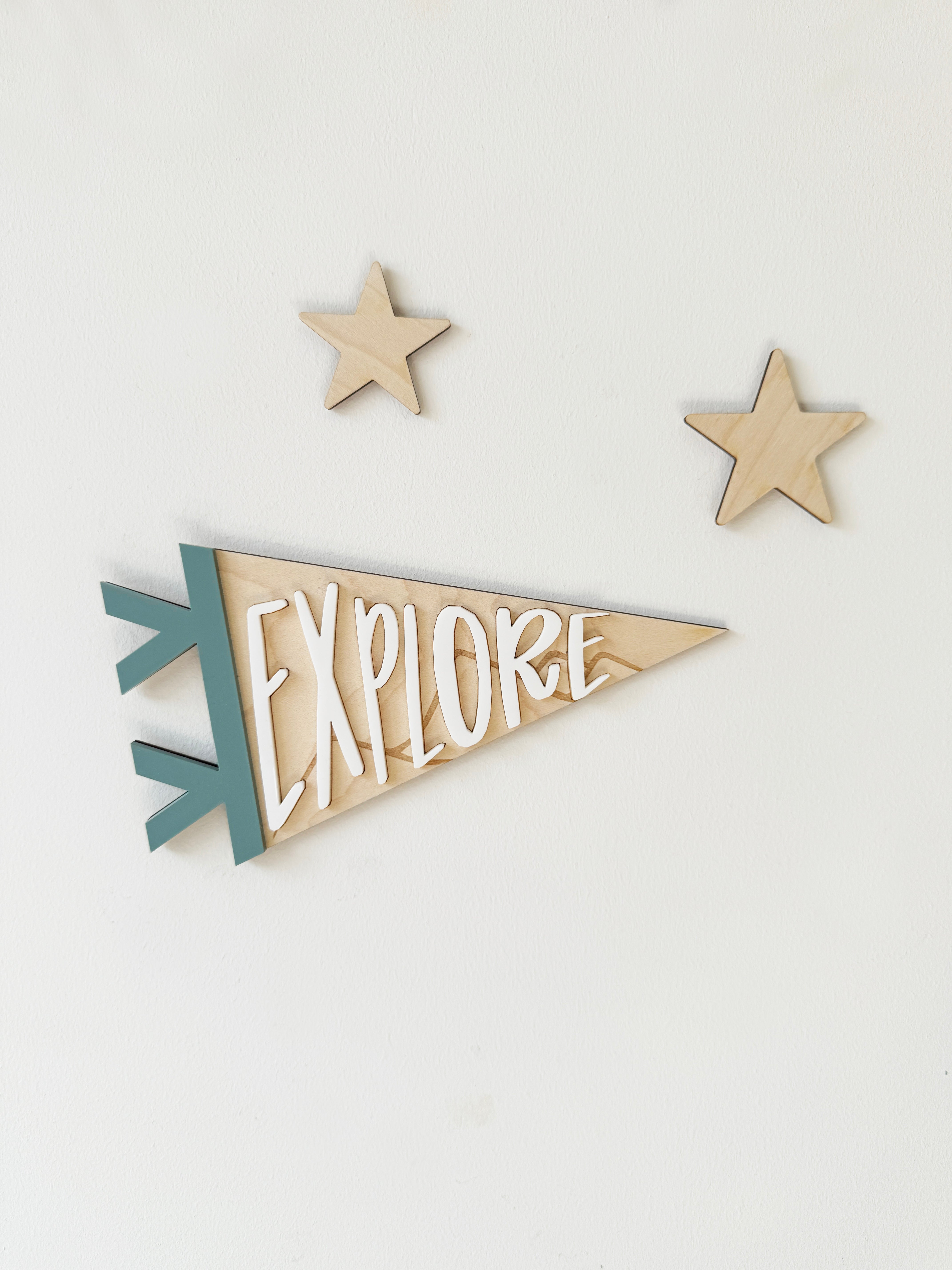 Explore pennant flag