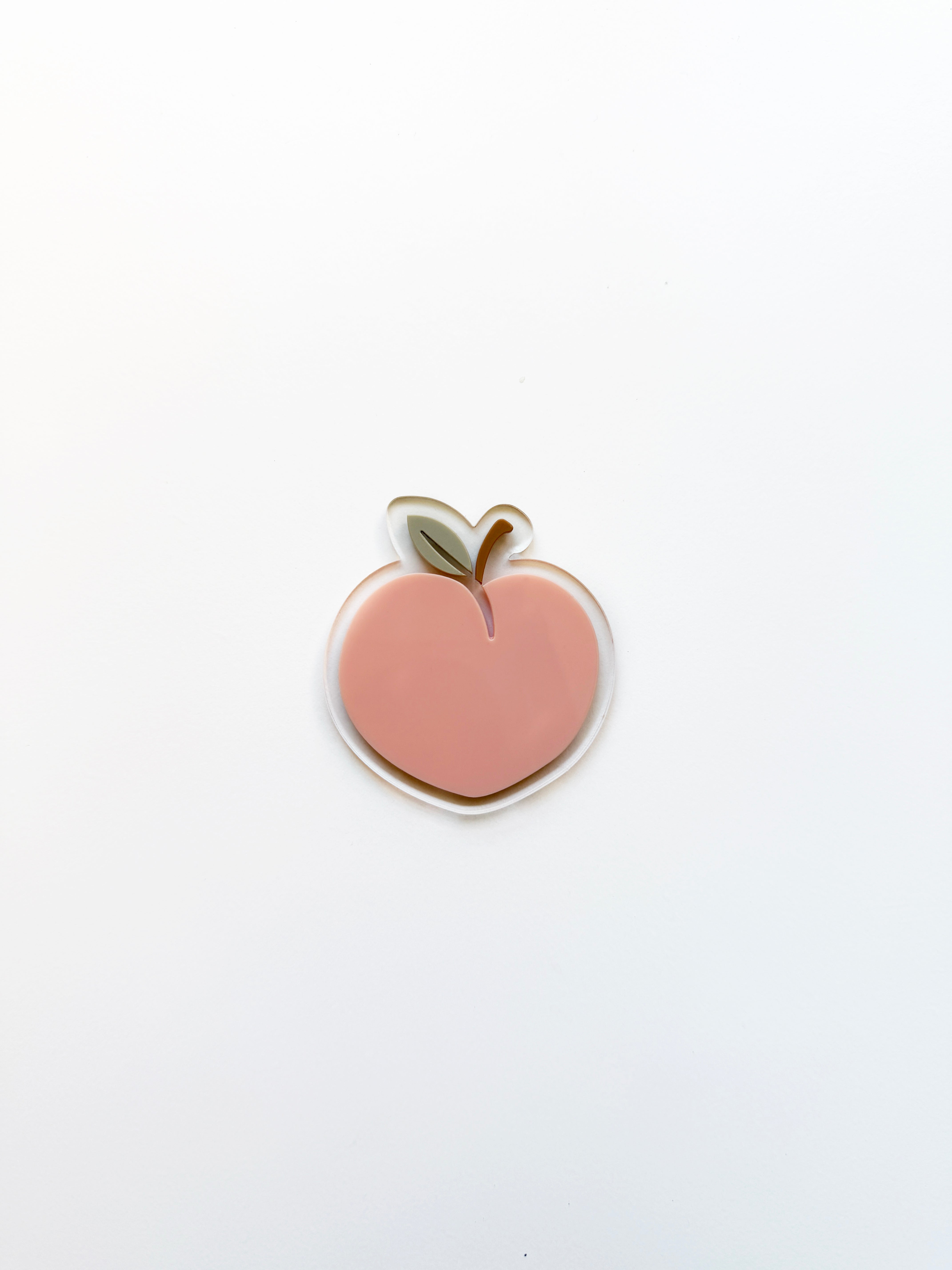 Peach locker magnet