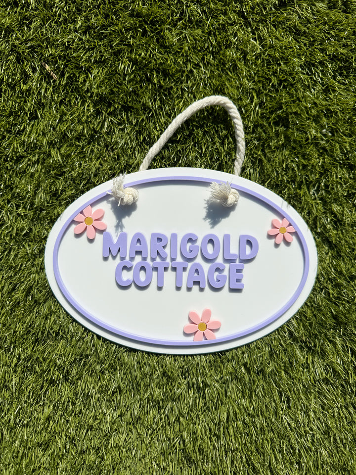 Personalised daisy playhouse sign