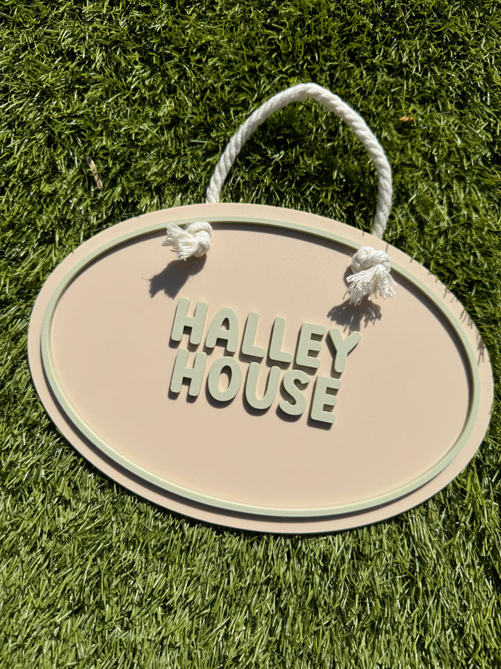 Personalised playhouse sign