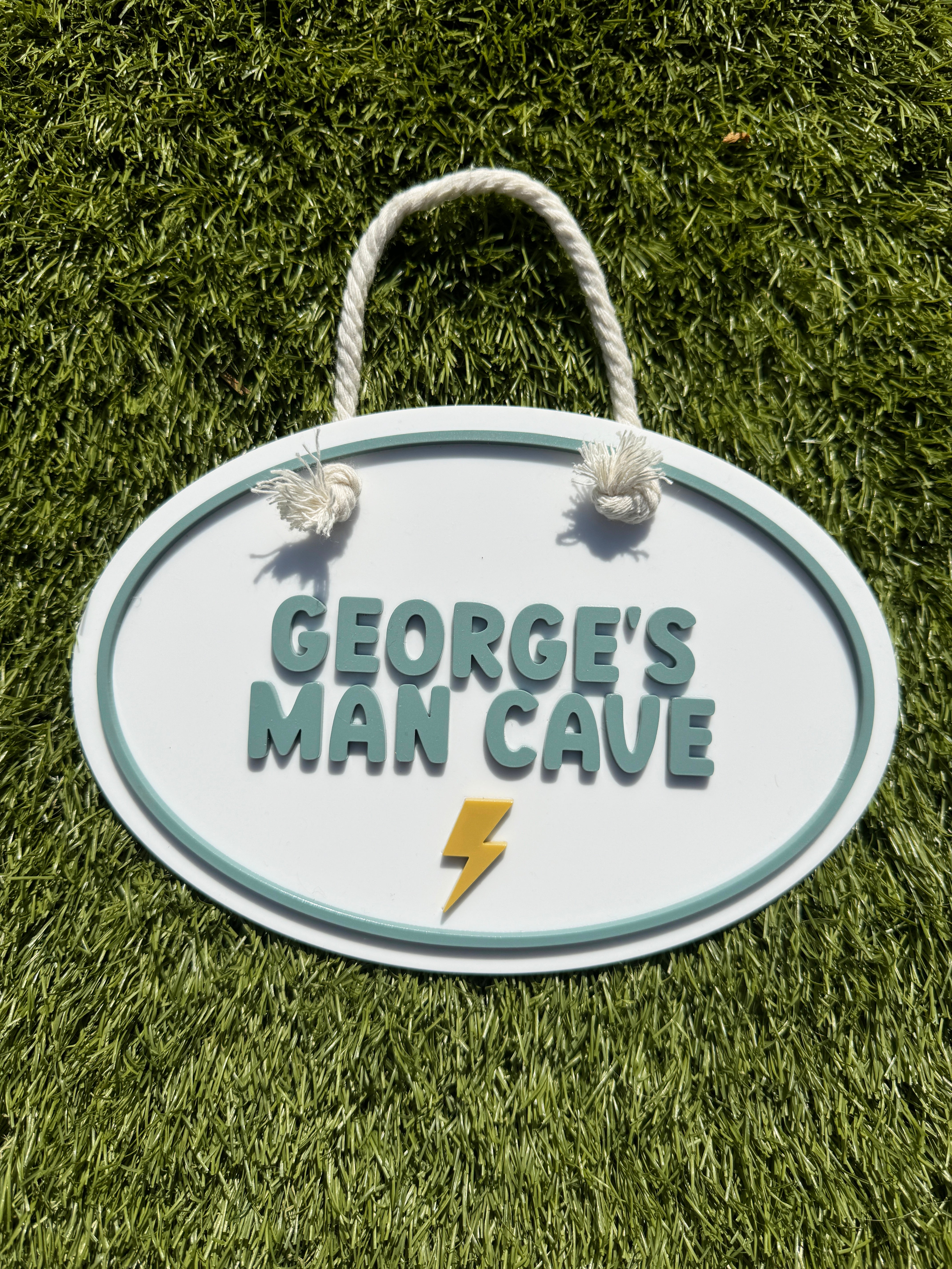 Personalised bolt playhouse sign