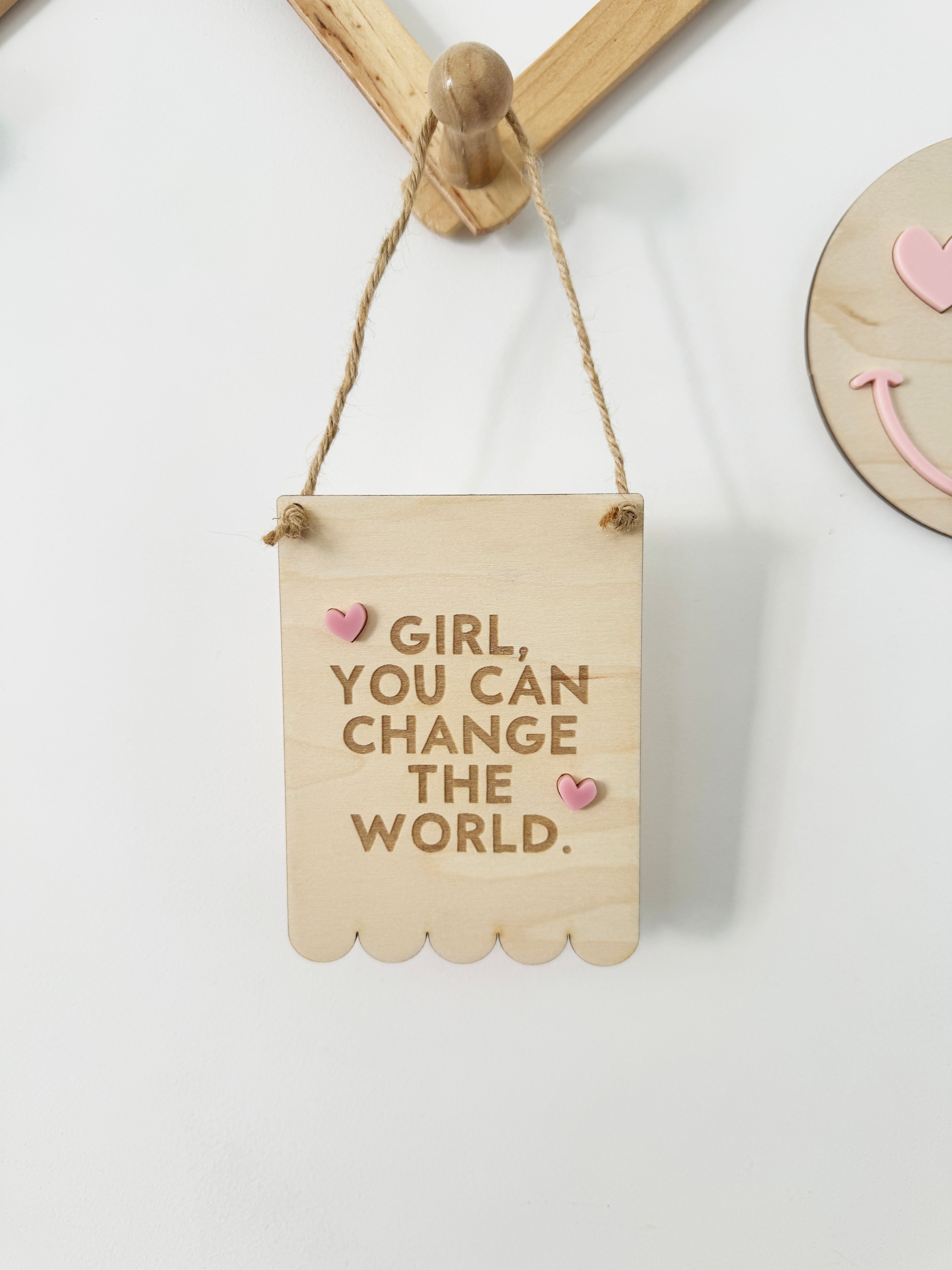 Girl change the world mini pennant (Return of the Rays)