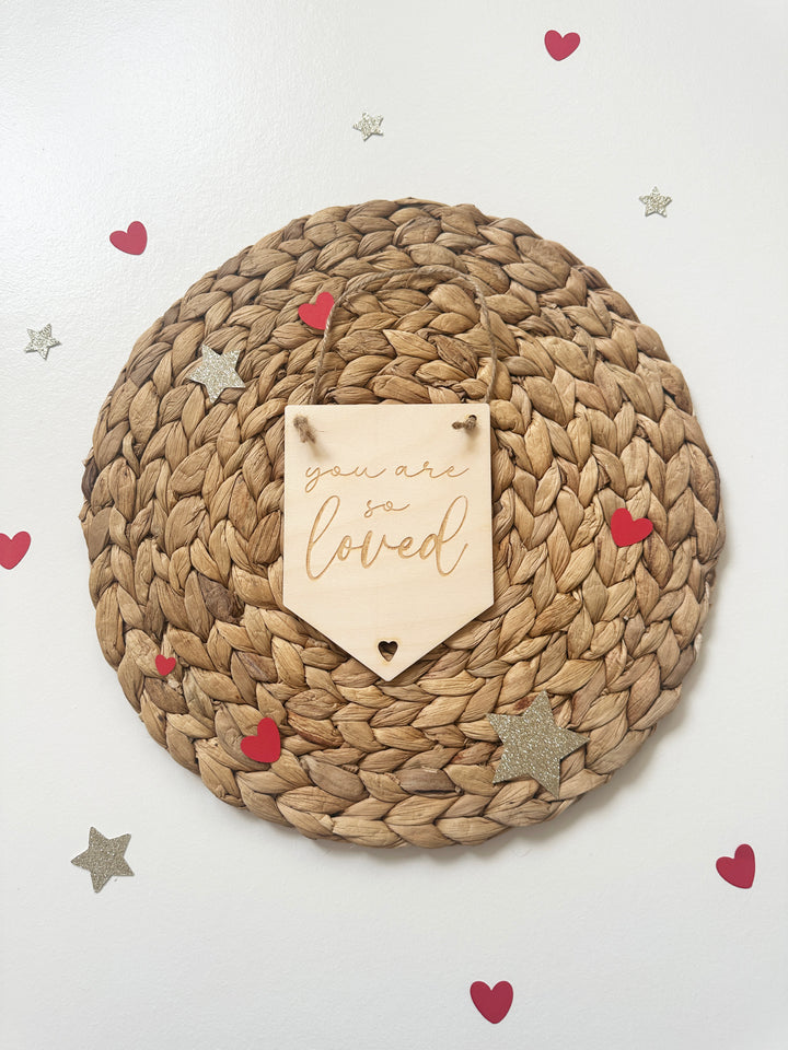 You are so loved mini pennant