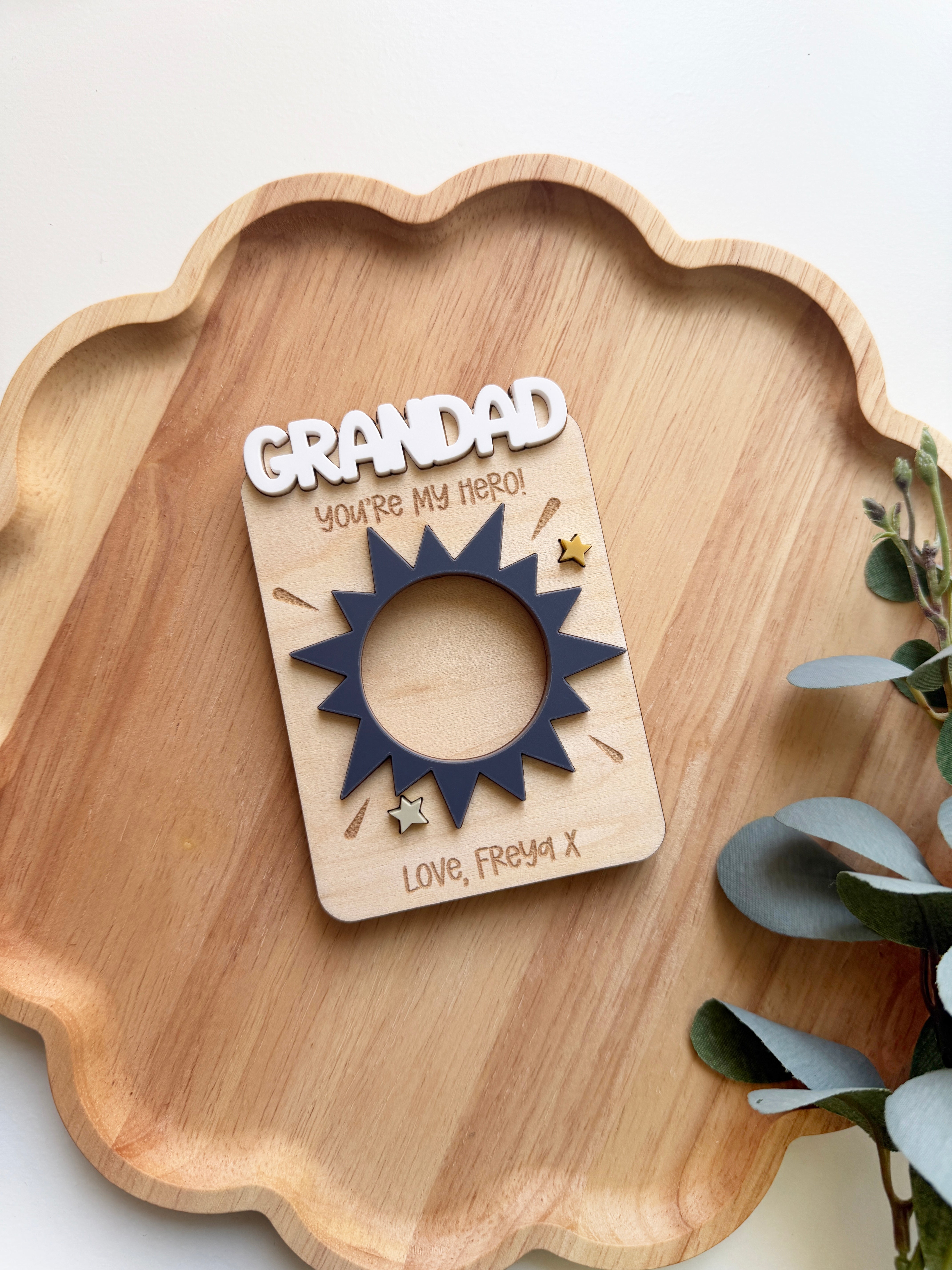 Personalised Daddy/Grandparent Fridge Magnet - Hero