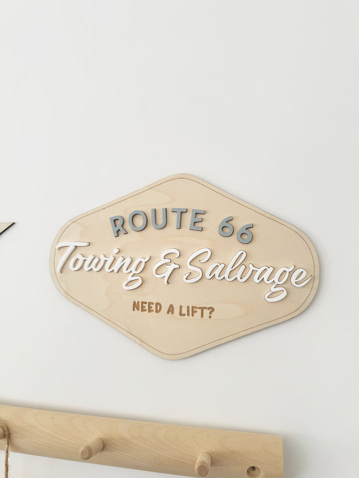 Towing & Salvage wall sign