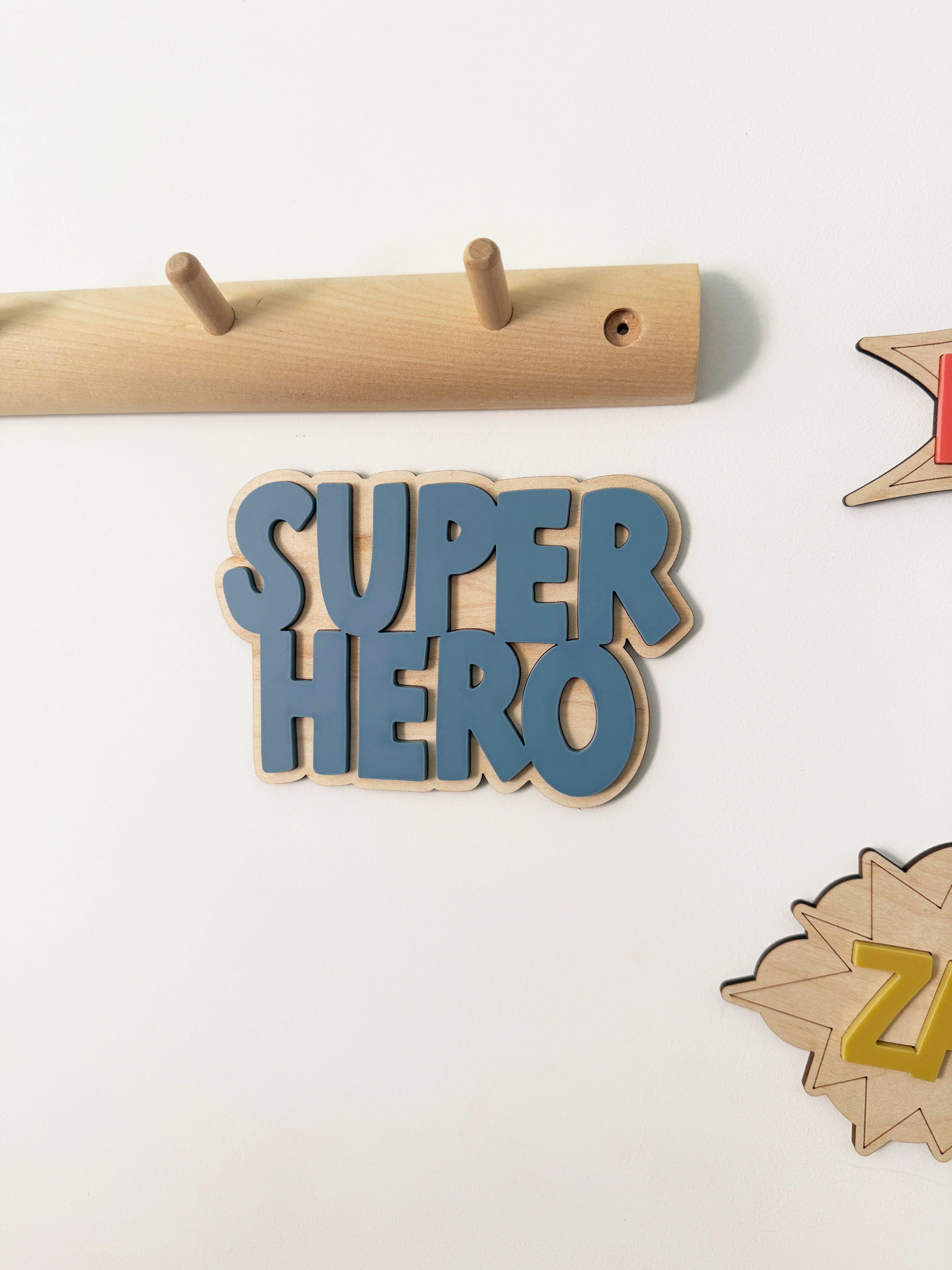 Superhero wall shape