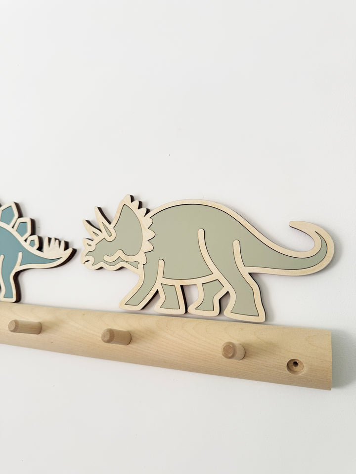 Dinosaur wall decor (Blues - Set of 3)