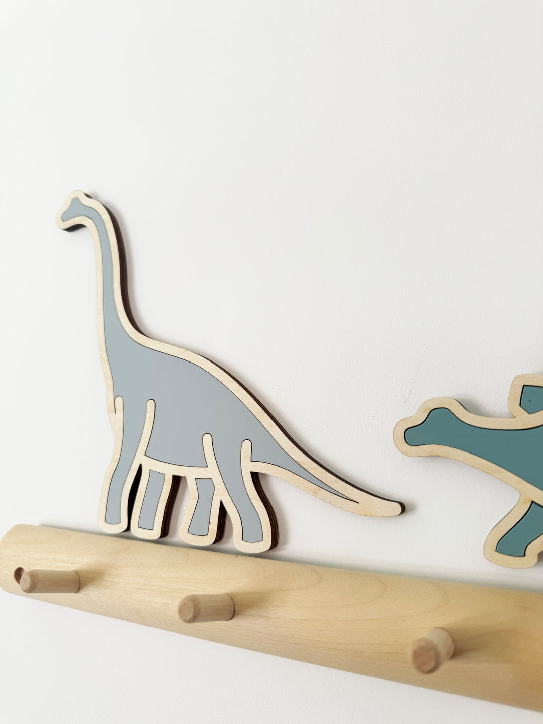 Dinosaur wall decor (Blues - Set of 3)