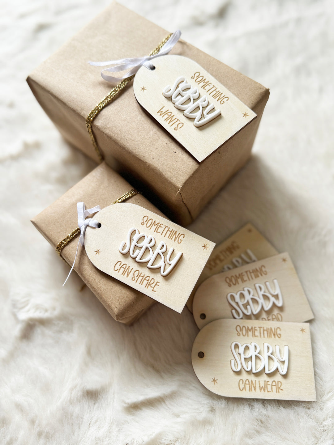 Personalised mindful christmas gift tags (Set of 5)