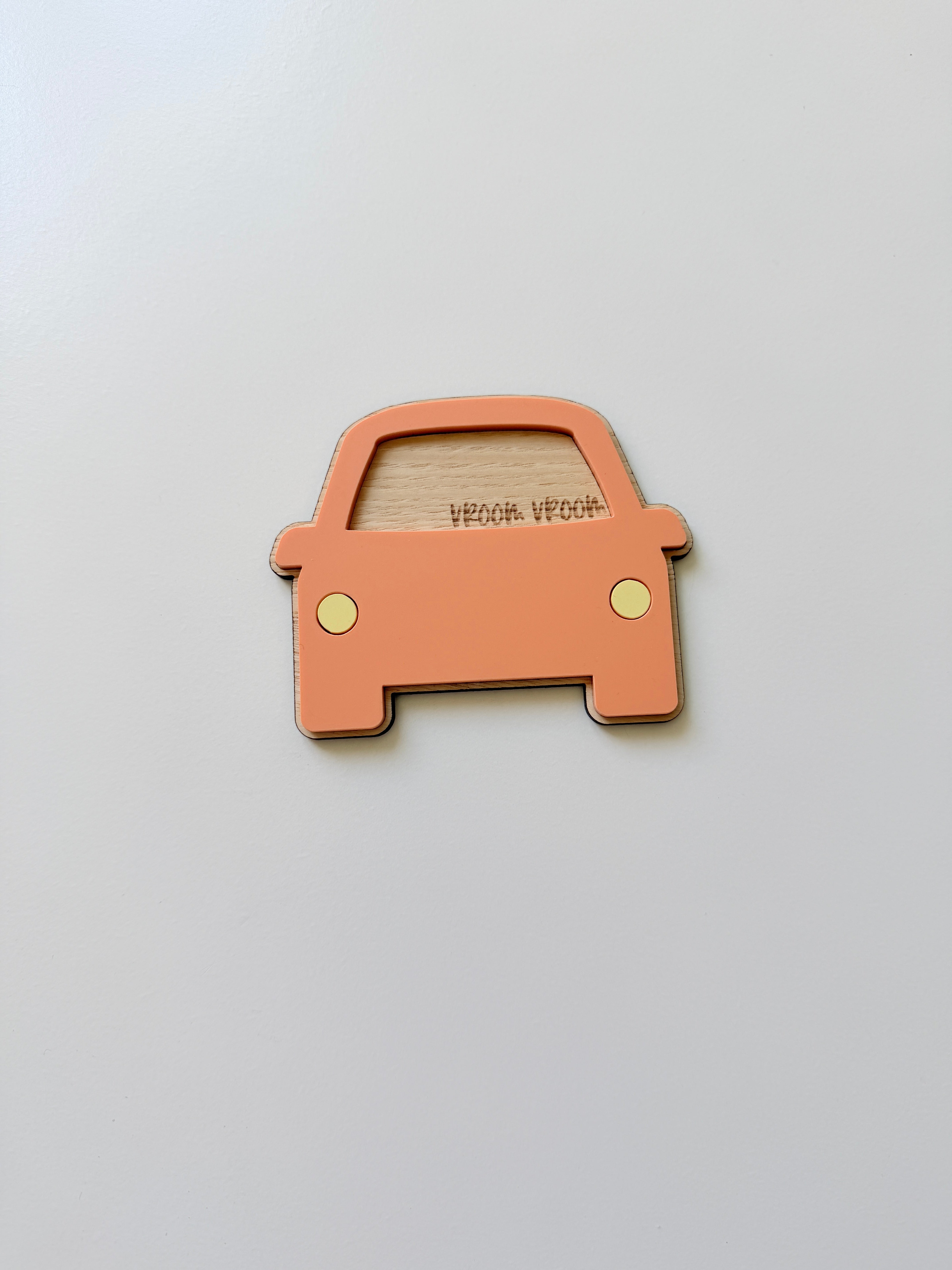 Acrylic car wall shape (Orange) *SAMPLE*