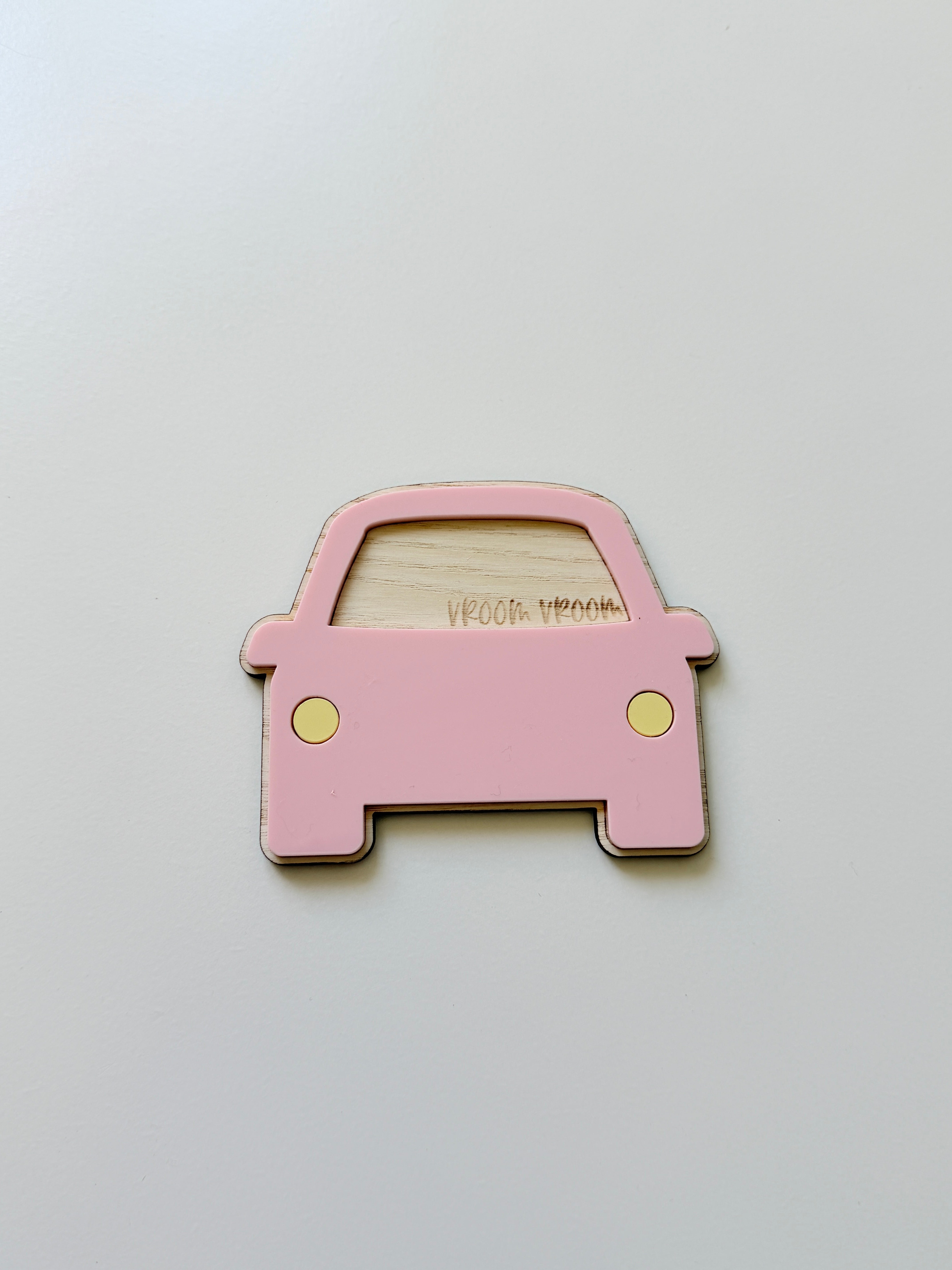 Acrylic car wall shape (Pink) *SAMPLE*