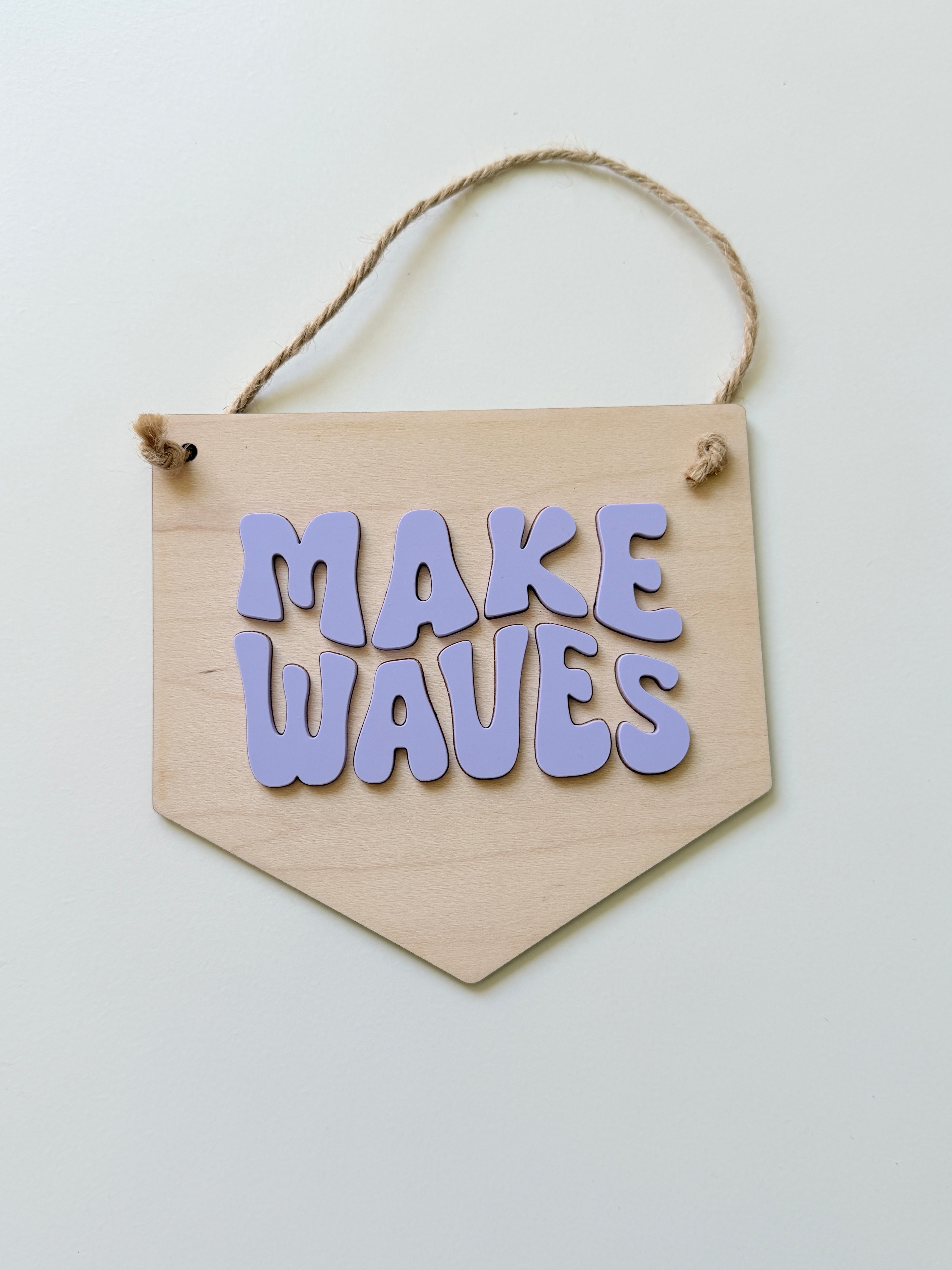 Make Waves Mini Pennant (Parma violet) *SAMPLE*