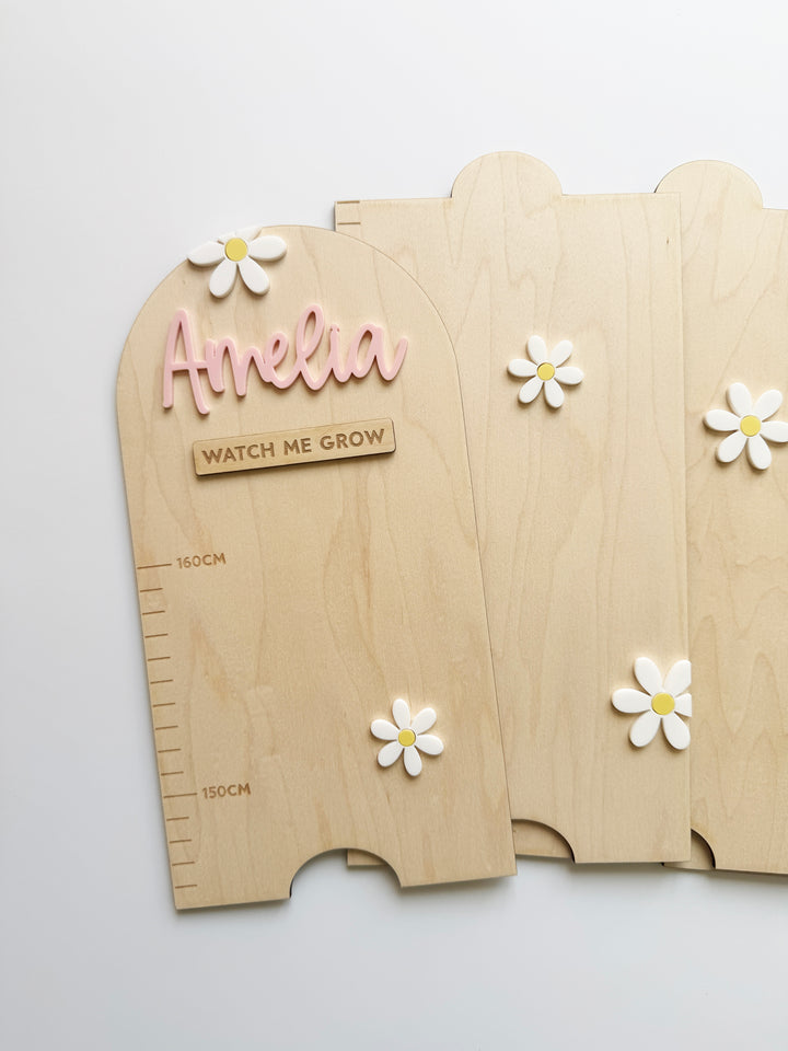 Personalised height chart - Daisy dream