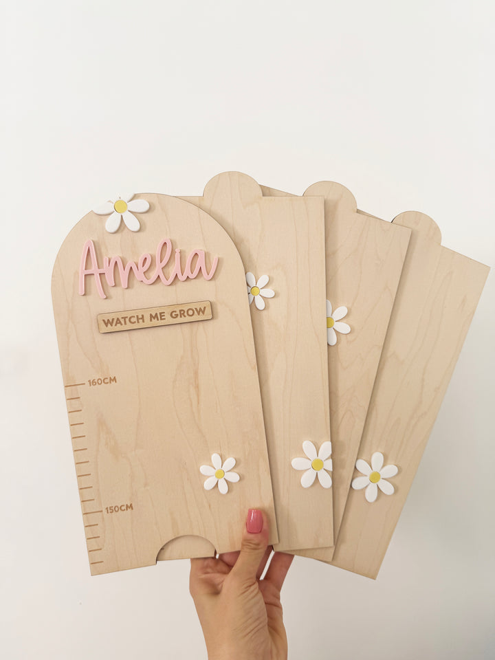 Personalised height chart - Daisy dream