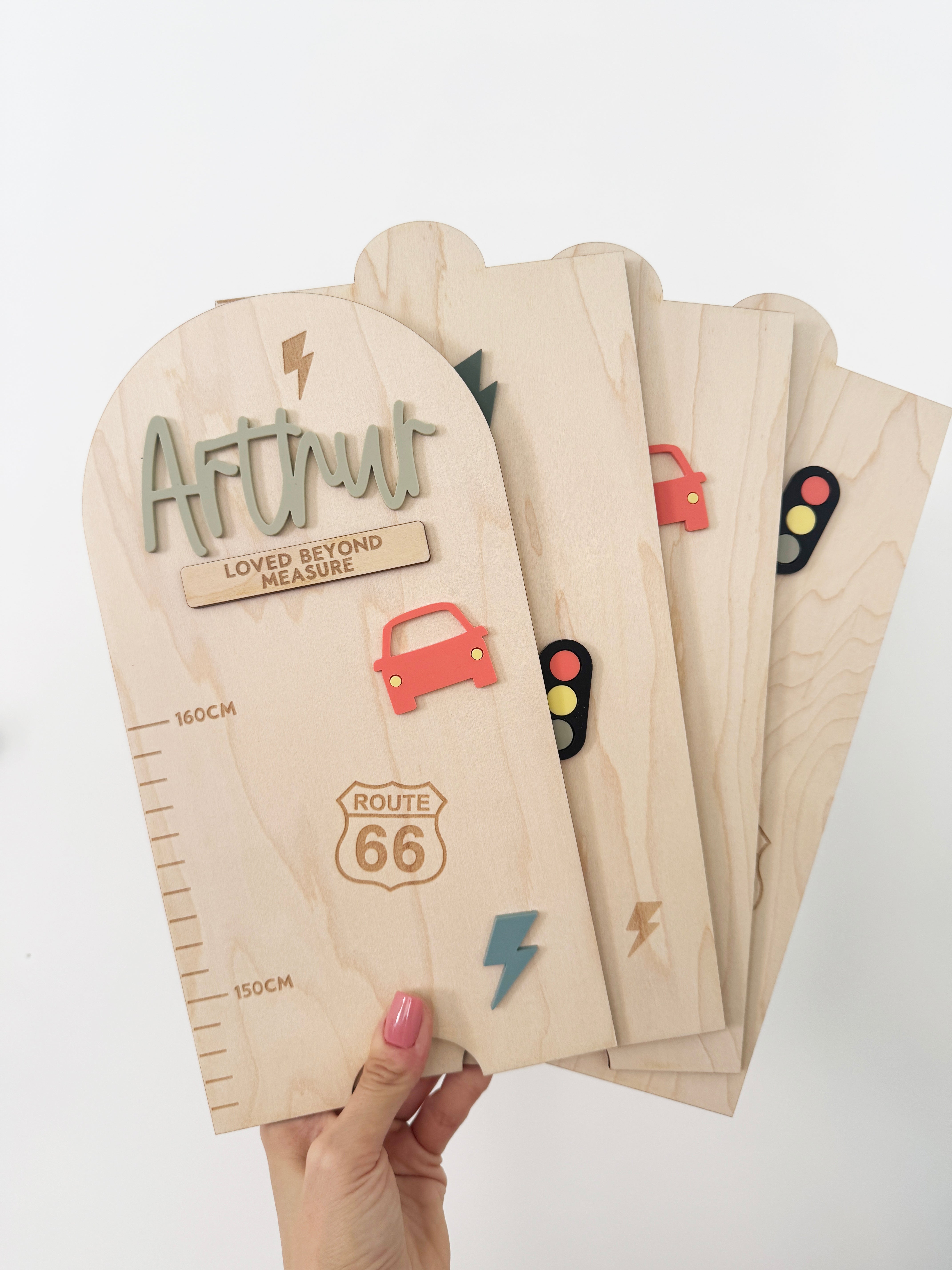 Personalised height chart - Transport