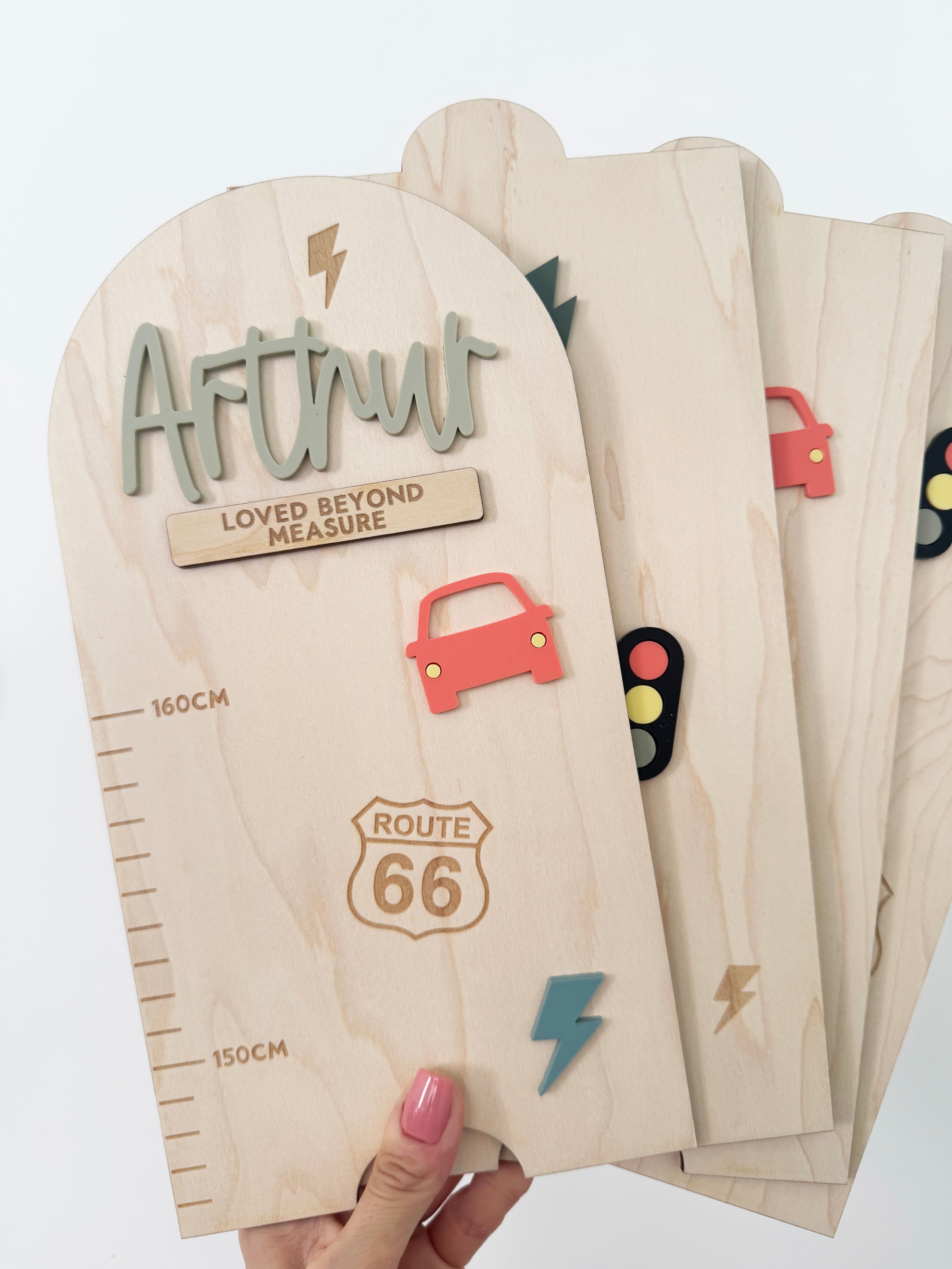 Personalised height chart - Transport