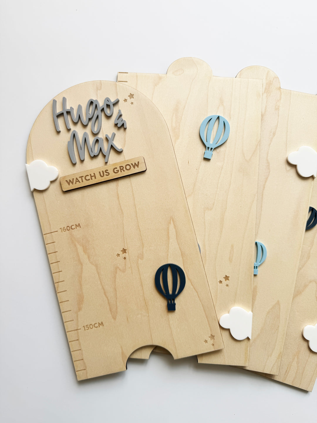 Personalised height chart - Up and away