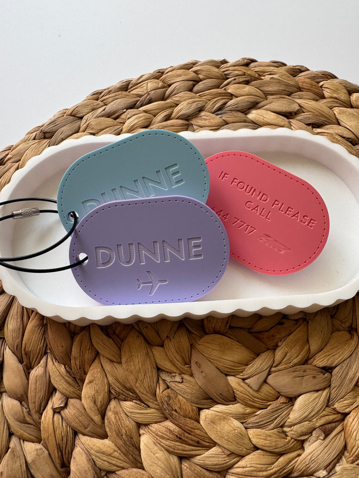 Personalised Luggage wire tag