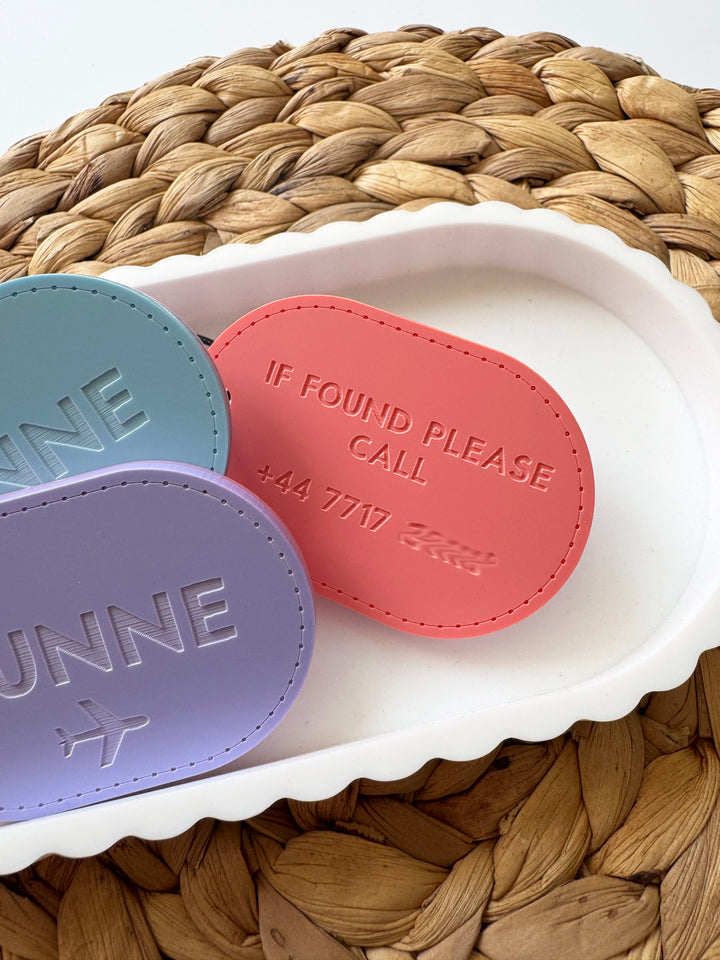 Personalised Luggage wire tag