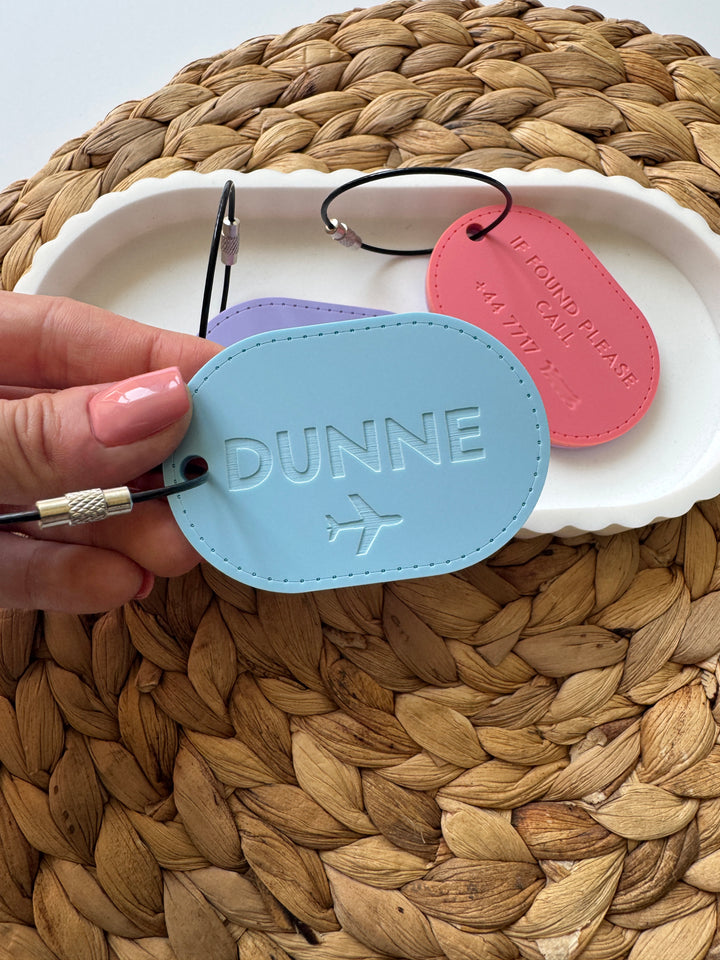 Personalised Luggage wire tag