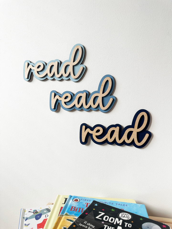 Double layer Read wall sign